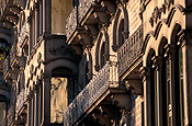 Europe, spain, barcelona, architecture, la ramblas, arch, arches, archway, archways, balcony, balconies, FF25,