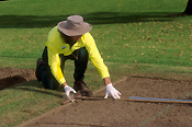 Australia, sydney, nsw, new South Wales, centennial park, centennial, park, parks, man, men, male, males, occupation, occupations, council, councils, council worker, council workers, gardener, lawn, lawns, gardeners, gardening, hat, hats, glove, gloves, gardening gloves.