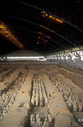 Asia, china, Xian, museum, museums, museum of quin terra cotta warriors and horses, warrior, warriors, archaeology, archaeological, archaeology site, archaeology sites, excavation, excavations, vault, vaults, statue, statues.