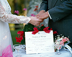 People, bride, brides, bridegroom, bridegrooms, bride groom, bride grooms, groom, grooms, wedding, weddings, ceremony, ceremonies, wedding ceremony, wedding ceremonies, matrimony, celebration, celebrations, hand, hands, certificate, certificate, marriage, marriages, marriage certificate, marriage certificates, australia, woman, women, female, females, man, men, male, males, wedding dress, wedding dresses.