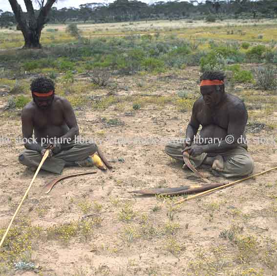 stock photo image: People, outdoors, Man, Men, Male, Males, aborigine, aborigines, aboriginal, aboriginals, indigenous, indigenous people, people, hunter, hunters, spear, spears, australia, outback, australian outback, outback australia, outdoors, south australia, sa.