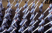 Europe, england, britain, great britain, united kingdom, london, march, marches, marching, people, man, men, male, males, parade, parades, skier, skiers, skis.