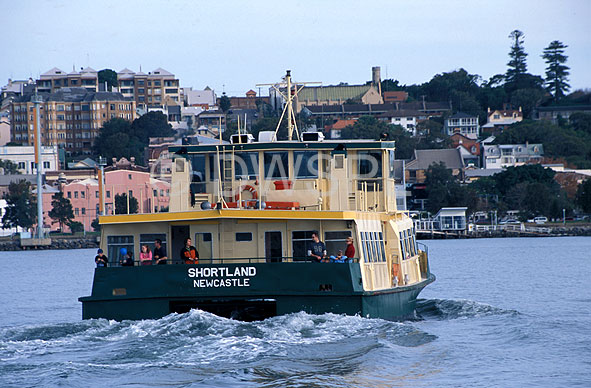 stock photo image: Australia, New South Wales, newcastle, harbour, harbours, water, ferry, ferries, transport, transportation, vehicle, vehicles, transportation.