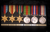 Medal, medals, world war two, world war II, WWII, WWII medal, WWII medals, war medal, war medals, ribbon, ribbons, bravery medal, bravery medals, bravery award, bravery awards, africa star, pacific star, defence medal, defence medals, australia service medal.