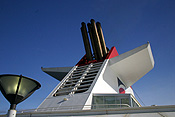 Australia, transport, transportation, vehicle, vehicles, ferry, ferries, boat, boats, ship, ships, shipping, vessel, vessels, Spirit of Tasmania, ferry, ferries, passenger ferry, passenger ferries, funnel, funnels, light, lights, lighting.