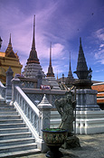 Asia, thailand, bangkok, architecture, palace, palaces, grand palace, statue, statues, step, steps, stairs, staircase, staircases.