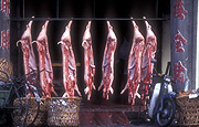 Asia, Asian, Southeast Asia, South East Asian, SE Asia, malaysia, shop, shops, butcher, butchers, butcher shop, butcher shops, meat, meat market, meat markets, market, markets, carcass, carcasses, pig, animal, animals, pig, pigs, meat industry, meat trade, abattoire, abattoires, dead animal, dead animals, dead, basket, baskets.