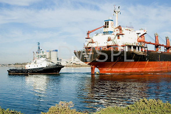 stock photo image: Transport, transportation, vehicle, vehicles, ship, ships, shipping, vessel, vessels, australia, south australia, adelaide, port adelaide, cargo ship, cargo ships, container ship, container ships, tug, tugs, tug boat, tug boats, tugboat, tugboats, boat, boats, boating.