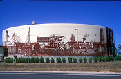 Australia, qld, queensland, millmerran, tank, tanks, water, water tank, water tanks, mural, murals, art.