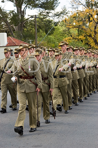 stock photo image: Australia, australian, sa, south australia, adelaide, parade ground, parade grounds, parade, parades, army, australian army, armed forces, soldier, soldiers, uniform, uniforms, military, defence, defence forces, armed services, people, man, men, male, males, occupation, ocupations, hat, hats, military.