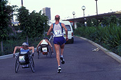 Australia, people, man, men, male, males, outdoors, disabled, disability, disabilities, disabled people, athlete, athletes, disabled sports, race, races, racing, competition, competitions, compete, competing, paralympic, handicapped, handicapped people, run, runs, running, runner, runners, wheelchair, wheelchairs.
