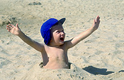 Australia, people, child, children, shadow, shadows, male, males, boy, boys, beach, beaches, sand, coast, coasts, coastline, coastlines, happy, happiness, laugh, laughs, laughing, laughter, hat, hats.