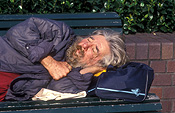 People, man, men, male, males, homeless, homeless people, homeless man, homeless men, derelict, derelicts, australia, sydney, nsw, new South Wales, bench, benches, sleep, sleeps, sleeping, asleep, alcoholic, alcoholics, beard, beards.
